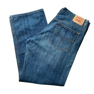 Levis 577 Jeans 14 MIS L=M Medium Wash Lower Rise Loose Fit Denim Blue